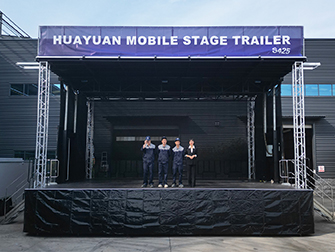 HY-S425 mobile stage semi trailer for outdoor events